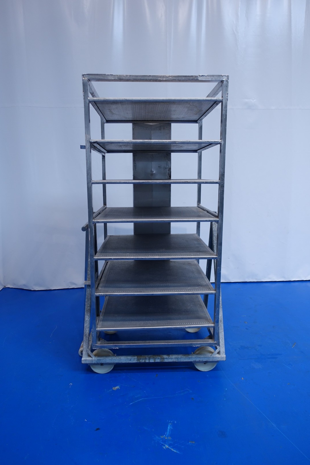 N.N. SS Cheese turning storage cart